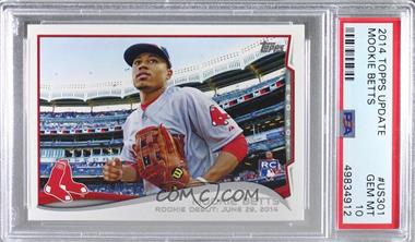 2014 Topps Update Series - [Base] #US-301 - Rookie Debut - Mookie Betts [PSA 10 GEM MT]