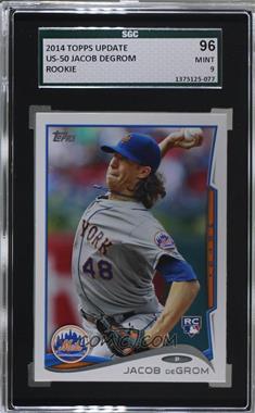 2014 Topps Update Series - [Base] #US-50.1 - Jacob deGrom (Pitching) [SGC 9 MINT]