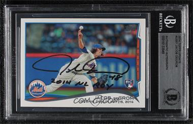 2014 Topps Update Series - [Base] #US-57 - Rookie Debut - Jacob deGrom [BAS BGS Authentic]