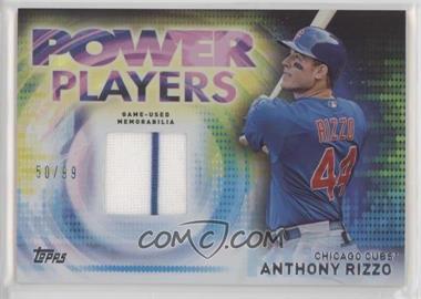 2014 Topps Update Series - Power Players - Relics #PPR-AR - Anthony Rizzo /99