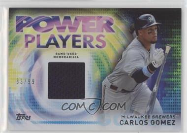 2014 Topps Update Series - Power Players - Relics #PPR-CGM - Carlos Gomez /99