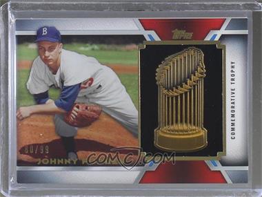 2014 Topps Update Series - World Series Champions Manufactured Commemorative Trophy - Gold #WSCT-JP - Johnny Podres /99