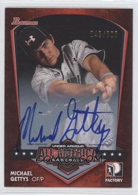 2015 Bowman - AFLAC/Under Armour All-American Game Autographs #5 - Michael Gettys (2013 Under Armour) /200