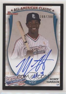 2015 Bowman - AFLAC/Under Armour All-American Game Autographs #PG-MH - Monte Harrison (2013 AFLAC) /200