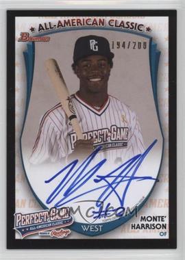 2015 Bowman - AFLAC/Under Armour All-American Game Autographs #PG-MH - Monte Harrison (2013 AFLAC) /200