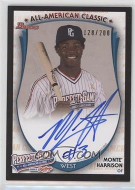 2015 Bowman - AFLAC/Under Armour All-American Game Autographs #PG-MH - Monte Harrison (2013 AFLAC) /200 [Noted]