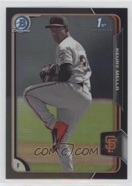 2015 Bowman - Chrome Prospects - Asia Exclusive Black Refractor #BCP136 - Keury Mella