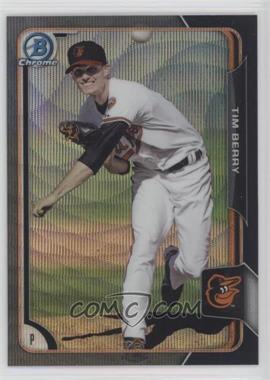2015 Bowman - Chrome Prospects - Asia Exclusive Black Wave Refractor #BCP106 - Tim Berry