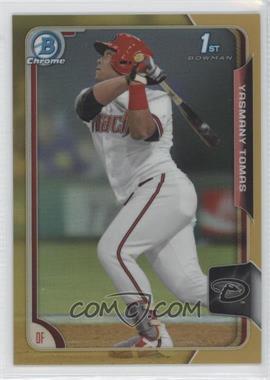 2015 Bowman - Chrome Prospects - Gold Refractor #BCP25 - Yasmany Tomas /50