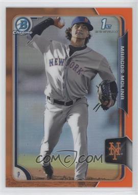 2015 Bowman - Chrome Prospects - Orange Refractor #BCP78 - Marcos Molina /25