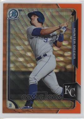 2015 Bowman - Chrome Prospects - Orange Wave Refractor #BCP56 - Hunter Dozier