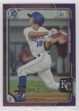 2015 Bowman - Chrome Prospects - Purple Refractor #BCP10 - Logan Moon /250