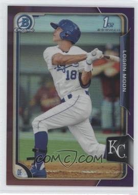 2015 Bowman - Chrome Prospects - Purple Refractor #BCP10 - Logan Moon /250