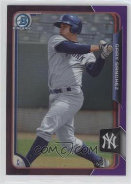 2015 Bowman - Chrome Prospects - Purple Refractor #BCP113 - Gary Sanchez /250