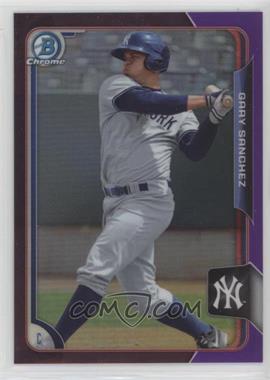 2015 Bowman - Chrome Prospects - Purple Refractor #BCP113 - Gary Sanchez /250