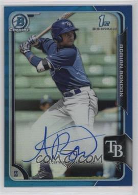 2015 Bowman - Chrome Prospects Autographs - Blue Refractor #BCAP-ARO - Adrian Rondon /150