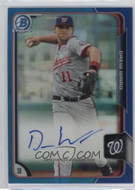 2015 Bowman - Chrome Prospects Autographs - Blue Refractor #BCAP-DW - Drew Ward /150