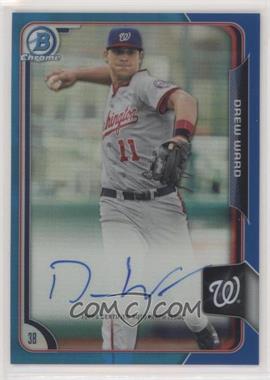 2015 Bowman - Chrome Prospects Autographs - Blue Refractor #BCAP-DW - Drew Ward /150