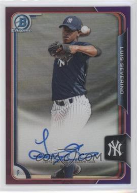 2015 Bowman - Chrome Prospects Autographs - Purple Refractor #BCAP-LS - Luis Severino /250