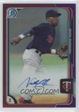 2015 Bowman - Chrome Prospects Autographs - Purple Refractor #BCAP-NG - Nick Gordon /250