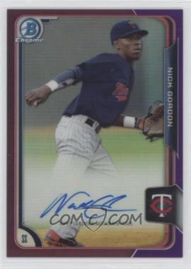 2015 Bowman - Chrome Prospects Autographs - Purple Refractor #BCAP-NG - Nick Gordon /250