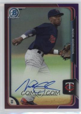 2015 Bowman - Chrome Prospects Autographs - Purple Refractor #BCAP-NG - Nick Gordon /250