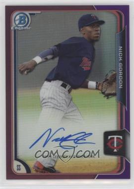 2015 Bowman - Chrome Prospects Autographs - Purple Refractor #BCAP-NG - Nick Gordon /250