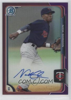 2015 Bowman - Chrome Prospects Autographs - Purple Refractor #BCAP-NG - Nick Gordon /250