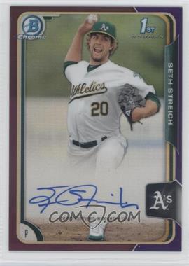 2015 Bowman - Chrome Prospects Autographs - Purple Refractor #BCAP-SST - Seth Streich /250