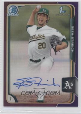 2015 Bowman - Chrome Prospects Autographs - Purple Refractor #BCAP-SST - Seth Streich /250