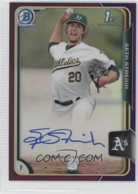 2015 Bowman - Chrome Prospects Autographs - Purple Refractor #BCAP-SST - Seth Streich /250