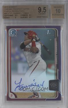 2015 Bowman - Chrome Prospects Autographs - Purple Refractor #BCAP-YT - Yasmany Tomas /250 [BGS 9.5 GEM MINT]