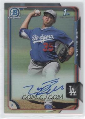 2015 Bowman - Chrome Prospects Autographs - Refractor #BCAP-JDE - Jose De Leon /499