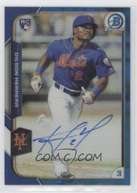 2015 Bowman - Chrome Rookie Autographs - Blue Refractor #BCAR-DH - Dilson Herrera /150 [EX to NM]