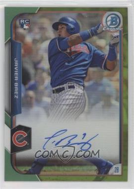 2015 Bowman - Chrome Rookie Autographs - Green Refractor #BCAR-JB - Javier Baez /99