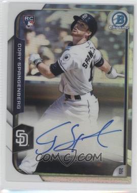 2015 Bowman - Chrome Rookie Autographs - Refractor #BCAR-CS - Cory Spangenberg /499