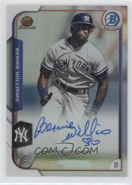 2015 Bowman - Chrome Rookie Recollections - Refractor Autographs #RR-BW - Bernie Williams /99