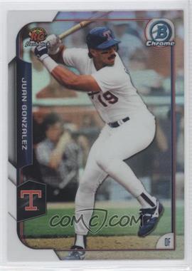 2015 Bowman - Chrome Rookie Recollections #RRI-JG - Juan Gonzalez