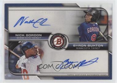 2015 Bowman - Dual Autographs #BDA-GB - Nick Gordon, Byron Buxton /99