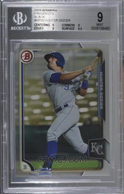 2015 Bowman - Prospects - Black #BP56 - Hunter Dozier /1 [BGS 9 MINT]