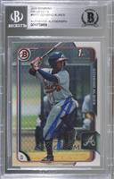 Ozzie Albies (Ozhaino on Card) [BAS Certified BGS Encased]