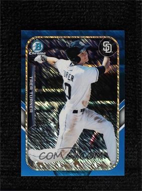 2015 Bowman - The Farm's Finest Chrome Mini Chrome Shimmer Refractor - Blue #FFM-TTU - Trea Turner /150