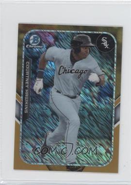 2015 Bowman - The Farm's Finest Chrome Mini Chrome Shimmer Refractor - Gold #FFM-CH - Courtney Hawkins /50