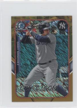 2015 Bowman - The Farm's Finest Chrome Mini Chrome Shimmer Refractor - Gold #FFM-GS - Gary Sanchez /50