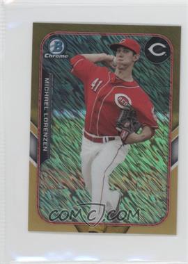 2015 Bowman - The Farm's Finest Chrome Mini Chrome Shimmer Refractor - Gold #FFM-ML - Michael Lorenzen /50