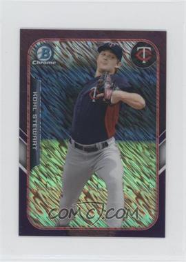 2015 Bowman - The Farm's Finest Chrome Mini Chrome Shimmer Refractor - Purple #FFM-KST - Kohl Stewart /250