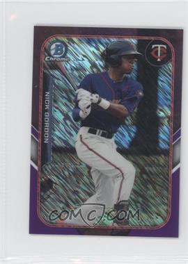 2015 Bowman - The Farm's Finest Chrome Mini Chrome Shimmer Refractor - Purple #FFM-NG - Nick Gordon /250