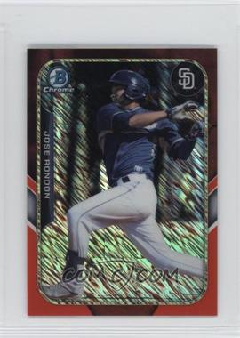 2015 Bowman - The Farm's Finest Chrome Mini Chrome Shimmer Refractor - Red #FFM-JRO - Jose Rondon /5