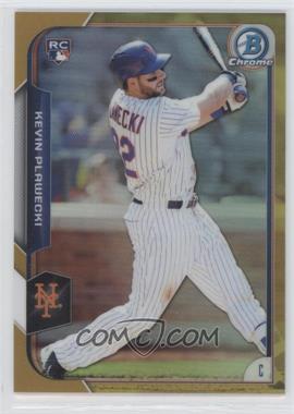 2015 Bowman Chrome - [Base] - Gold Refractor #163 - Kevin Plawecki /50