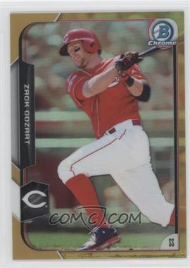 2015 Bowman Chrome - [Base] - Gold Refractor #74 - Zack Cozart /50